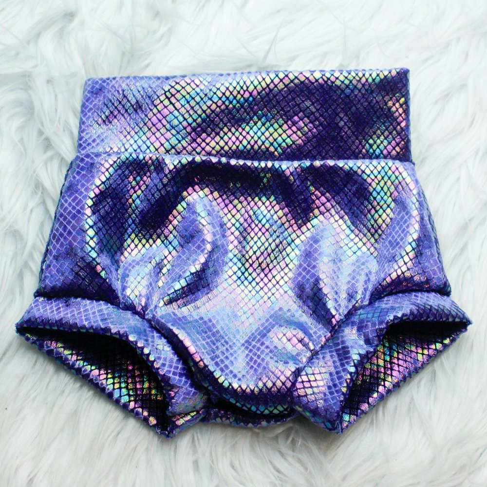 Purple Mermaid Scale Bummie